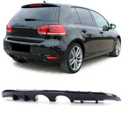 Διαχύτης / Diffuser VW Golf 6 (2008-2012) Look R20 - Για Aπλό Προφυλακτήρα - Μαύρο Γυαλιστερό - 1 Τμχ. - (39830)