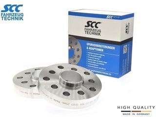 25mm Aποστάτες τροχών Με Χειλάκι SCC Διπλού καρέ: 5x112 + 5x100 - Κέντρο μουαγιέ: 57,1  - 2 Τεμ. - (12121)