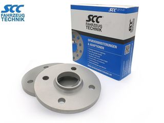 10mm Αποστάτες Τροχών Με Χειλάκι SCC - Καρέ: 4x100 - Κέντρο: Φ54,1 mm - Al 6065 - Ανοδιωμένο - 2 Tμχ. - (12162E)