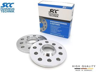 10mm Αποστάτες Τροχών Με Χειλάκι SCC Διπλού - Καρέ: 5x110 + 5x108 - Κέντρο: Φ65,1 mm - Al 6065 - Ανοδιωμένο - 2 Tμχ. - (12180E)