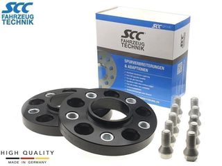 20mm Αποστάτες Τροχών SCC - Καρέ: 5x120 - Κέντρο: Φ72,6 mm - Al 7075 - Μαύρο - 2 Tμχ. - (13458BWS)