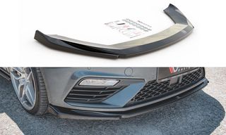 Spoiler / Χειλάκι εμπρός προφυλακτήρα Maxton Design Seat Leon Cupra / FR Mk3 FL Carbon Look - (SE-LE-3F-CU-FD5C)