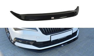 Spoiler / Χειλάκι εμπρός προφυλακτήρα Maxton Design Skoda Superb Mk3 Carbon Look - (SK-SU-3-FD1C)