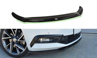 Spoiler / Χειλάκι εμπρός προφυλακτήρα Maxton Design Skoda Superb Mk3 Μαύρο Γυαλιστερό - (SK-SU-3-FD2G)