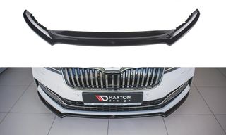 Spoiler / Χειλάκι εμπρός προφυλακτήρα Maxton Design Skoda Superb Mk3 FL Carbon Look - (SK-SU-3F-FD1C)