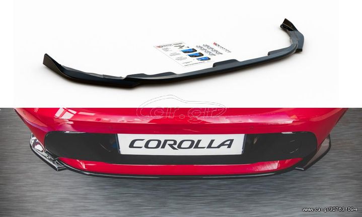 Splitter / Διαχύτης πίσω προφυλακτήρα Maxton Design Toyota Corolla XII Hatchback Carbon Look - (TO-CO-12-HB-RD1C)