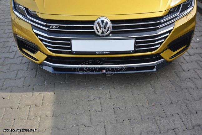 Spoiler / Χειλάκι εμπρός προφυλακτήρα Maxton Design VW ARTEON Carbon Look - (VW-AR-1-RLINE-FD2C)