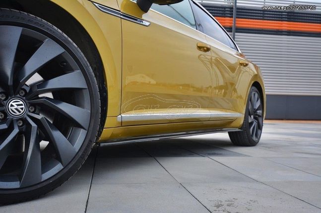 Μαρσπιέ Maxton Design VW Arteon μαύρο σαγρέ - (VW-AR-1-RLINE-SD1T)