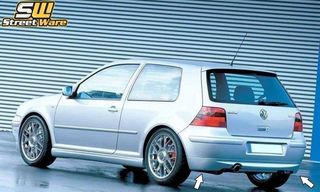 Diffuser Πίσω Maxton Design VW Golf 4 - (25th Anniversary) Look - (Με Τρύπα για Εξατμιση) - (VW-GO-4-25TH-R2A)