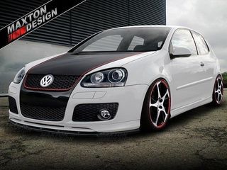 Spoiler / Χειλάκι εμπρός προφυλακτήρα Maxton Design VW GOLF V GTI VOTEX Μαύρο Σαγρέ - (VW-GO-5-GTI-VOTEX-FD1T)