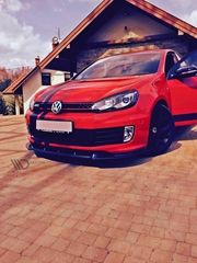 Spoiler / Χειλάκι εμπρός προφυλακτήρα Maxton Design VW GOLF VI GTI 35TH Carbon Look - (VW-GO-6-35TH-FD1C)