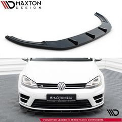 Spoiler / Χειλάκι εμπρός προφυλακτήρα Maxton Design VW GOLF 7 R Μαύρο Γυαλιστερό - (VW-GO-7-R-FD1G)