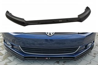 Spoiler / Χειλάκι εμπρός προφυλακτήρα Maxton Design VW Jetta 6 Μαύρο Σαγρέ - (VW-JE-6-FD1T)