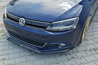 Spoiler / Χειλάκι εμπρός προφυλακτήρα Maxton Design VW JETTA MK6 SEDAN PREFACE Carbon Look - (VW-JE-6-FD2C)