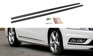 Πρόσθετα Πλαϊνά Μαρσπιέ Maxton Design VW Passat B7 R-Line μαύρο σαγρέ - (VW-PA-B7-RLINE-SD1T)
