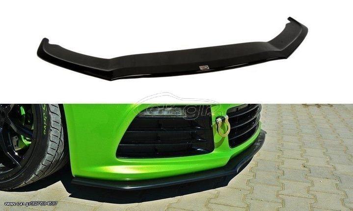 Spoiler / Χειλάκι εμπρός προφυλακτήρα Maxton Design VW SCIROCCO R ver2 Μαύρο Σαγρέ - (VW-SC-3-R-FD2T)