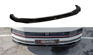 Spoiler / Χειλάκι εμπρός προφυλακτήρα Maxton Design VW T6 Μαύρο Σαγρέ - (VW-T6-FD2T)