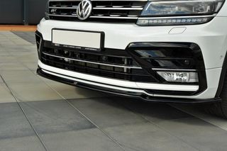 Spoiler / Χειλάκι εμπρός προφυλακτήρα Maxton Design VW Tiguan Mk2 R-Line Carbon Look - (VW-TI-2-RLINE-FD1C)