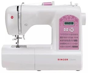 Singer 6699 sewing machine, electronic, white, pink