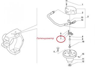 TEREX-FERMEC-MF 960/965 - CASE 595 - KOMATSU WB97/WB97S2 - JOHN DEERE: AB ELEKTRON POTENTIOMETER REAR AXLE-3522108Μ1 - 131897 - ΠΟΤΕΝΣΙΟΜΕΤΡΟ ΠΙΣΩ ΔΙΑΦΟΡΙΚΟΥ