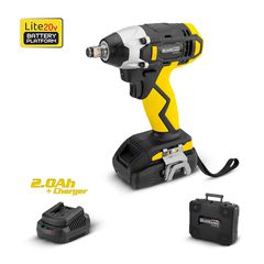 BCD2620 Μπουλονόκλειδο Μπαταρίας 20V (1x2.0Ah) - ΜΕ ΜΠΑΤΑΡΙΑ & ΦΟΡΤΙΣΤΗ - BORMANN LITE (#050940)