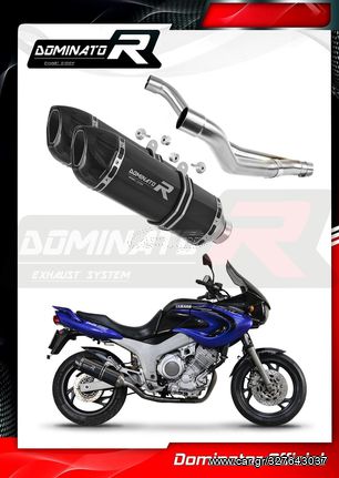 Εξατμίσεις Διπλά Τελικά Dominator HP1 Black S.Steel/Carbon End Yamaha TDM 850 ALL MODELS(Καταργεί το καζανάκι) Με Σιγαστήρες