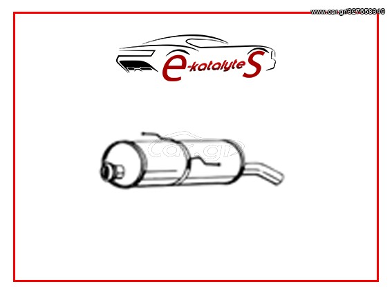 ΤΕΛΙΚΟ ΕΞΑΤΜΙΣΗΣ PEUGEOT 1.1i, 09/98' - 01', 1100cc, 60HP