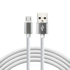 everActive cable USB 1m - White, silicone, quick charge, 2,4A - CBS-1MW-thumb-1