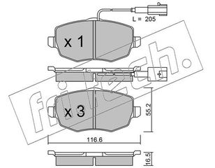 ΤΑΚΑΚΙΑ ΕΜΠΡΟΣ LANCIA  5441 71773150 77364331 77364332 77365217 77365218