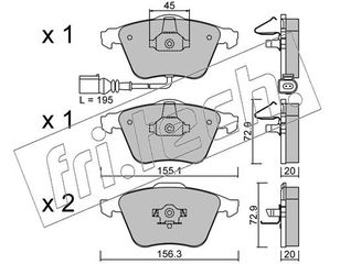 ΤΑΚΑΚΙΑ ΕΜΠΡΟΣ VW  5652 1K0698151B 1K0698151B 1K0698151B 1K0698151B