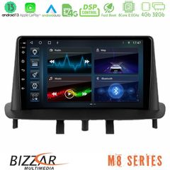 Bizzar M8 Series Renault Megane 3 2009-2013 8Core Android13 4+32GB Navigation Multimedia Tablet 9"