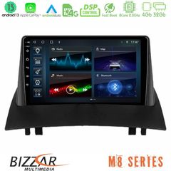 Bizzar M8 Series Renault Megane 2 2002-2008 8Core Android13 4+32GB Navigation Multimedia Tablet 9"