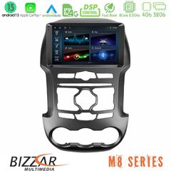 Bizzar M8 Series Ford Ranger 2012-2016 8Core Android13 4+32GB Navigation Multimedia Tablet 9"