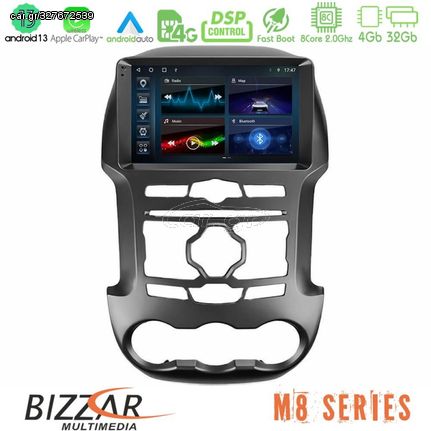 Bizzar M8 Series Ford Ranger 2012-2016 8Core Android13 4+32GB Navigation Multimedia Tablet 9"