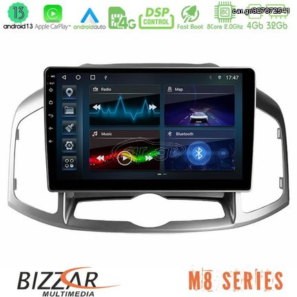 Bizzar M8 Series Chevrolet Captiva 2012-2016 8Core Android13 4+32GB Navigation Multimedia Tablet 9"