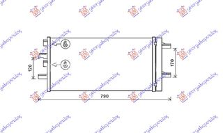 ΨΥΓΕΙΟ A/C ΒΕΝΖΙΝΗ-ΠΕΤΡΕΛΑΙΟ (610x290x12)  για MINI CLUBMAN (F54) 15-