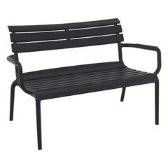 SIESTA PARIS ΚΑΝΑΠΕΣ BLACK 116X70X75εκ. ΠΟΛ/ΝΙΟΥ 116X70X75εκ.20.0856