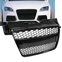 Μάσκα Για Audi TT 8J 06-14 TTRS Look Κυψελωτή Μαύρο Γυαλιστερό 1 Τεμάχιο