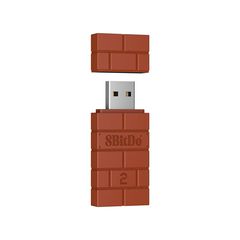8BitDo Wireless USB Adapter 2 83DC (Windows/macOS/PS5/Switch/Android TV/Rapsberry/XBOX One/XBOX Series S/XBOX Series X) - Brown