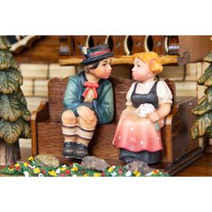 Ρολόι κούκος Black Forest κουρδιστός 8 ημερών, με σκαλιστή οροφή. Κωδ: 8638T--- www. CuckooClock .gr ----thumb-2