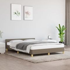 Σκελετός Κρεβατιού Χωρίς Στρώμα Taupe 140x190 εκ. Υφασμάτινο 347411
