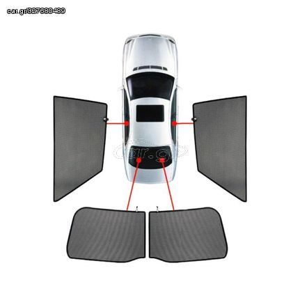 CarShades FORD FOCUS 3D 04-11 4τεμ. Κουρτινάκια Μαρκέ CarShades | Pancarshop