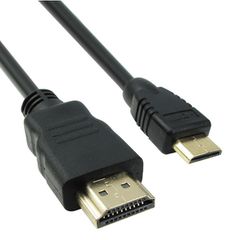 DeTech Καλώδιο Mini HDMI σε HDMI 1.5m Μαύρο