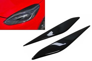 ΣΕΤ ΦΡΥΔΑΚΙΑ Headlights Eyebrows Ford Fiesta Mk8 (2017-2021) Piano Black