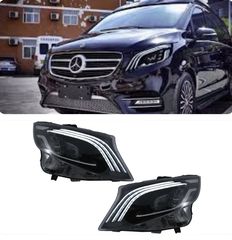 ΦΑΝΑΡΙΑ ΕΜΠΡΟΣ Full LED Headlights Mercedes V-Class W447 (2016-2020) Black
