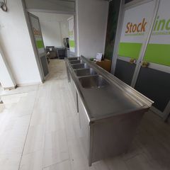 Λάντζα κλειστή inox, 275*60*83/95 εκ, με 5 γούρνες και πάσο αποστράγγισης. Μεταχειρισμένο. Ποιότητα & Τιμή Stockinox-thumb-4