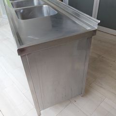 Λάντζα κλειστή inox, 275*60*83/95 εκ, με 5 γούρνες και πάσο αποστράγγισης. Μεταχειρισμένο. Ποιότητα & Τιμή Stockinox-thumb-12