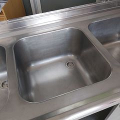 Λάντζα κλειστή inox, 275*60*83/95 εκ, με 5 γούρνες και πάσο αποστράγγισης. Μεταχειρισμένο. Ποιότητα & Τιμή Stockinox-thumb-16