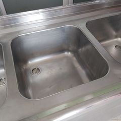 Λάντζα κλειστή inox, 275*60*83/95 εκ, με 5 γούρνες και πάσο αποστράγγισης. Μεταχειρισμένο. Ποιότητα & Τιμή Stockinox-thumb-17