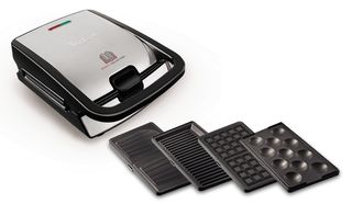 Tefal SW854D16 sandwich maker 700 W Black, Stainless steel